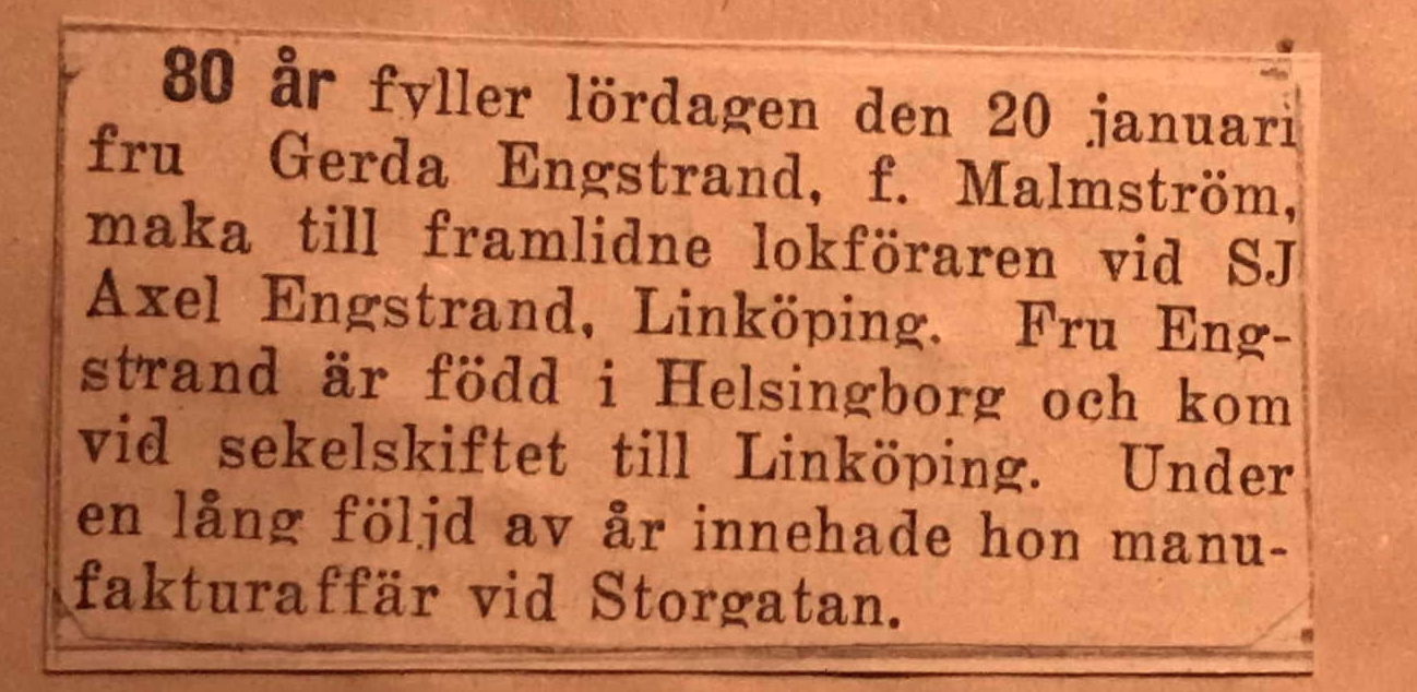 Lokförare Axel Engstrand!